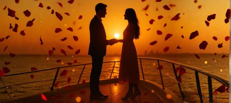 Romantic Yacht Cruise for Proposals & Valentines by YED LUXURY LEISURE SERVICES