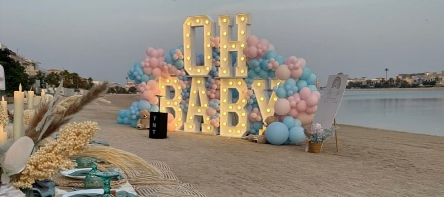 Ultimate Gender Reveal Décor Package by The Sign & Easel Company