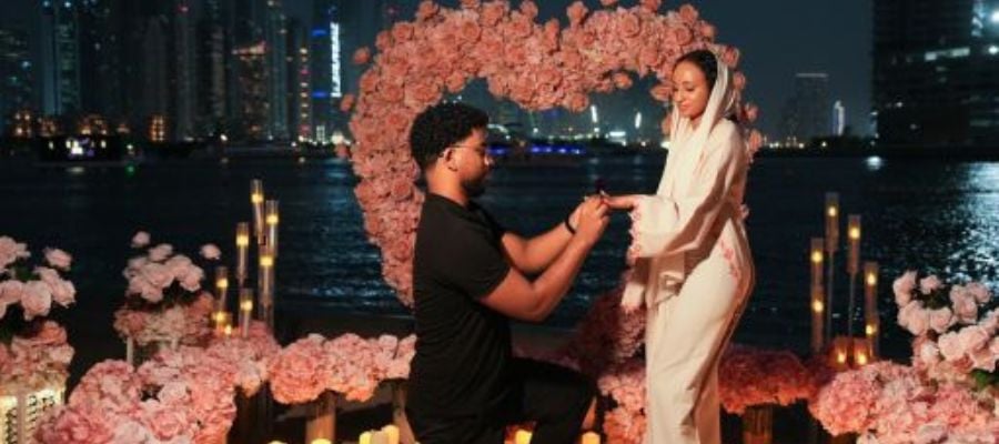 Hilton The Palm Beachfront Proposal Dubai by Qrated Event